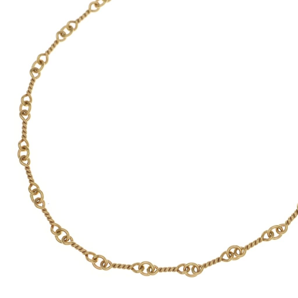 Chrome Hearts 22k Neckchain Twist Chain Necklace Gold