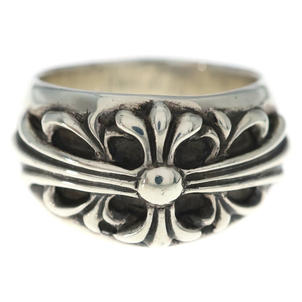 Chrome Hearts Flrl Crs Floral Cross Ring Silver — view 4