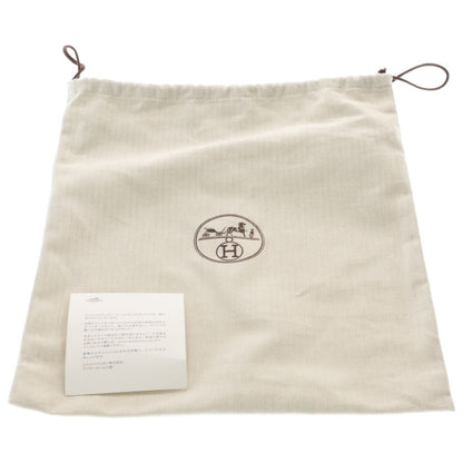 Hermes Evelyne PM Taurillon Clemence Shoulder Bag New White Leather Silver — view 6
