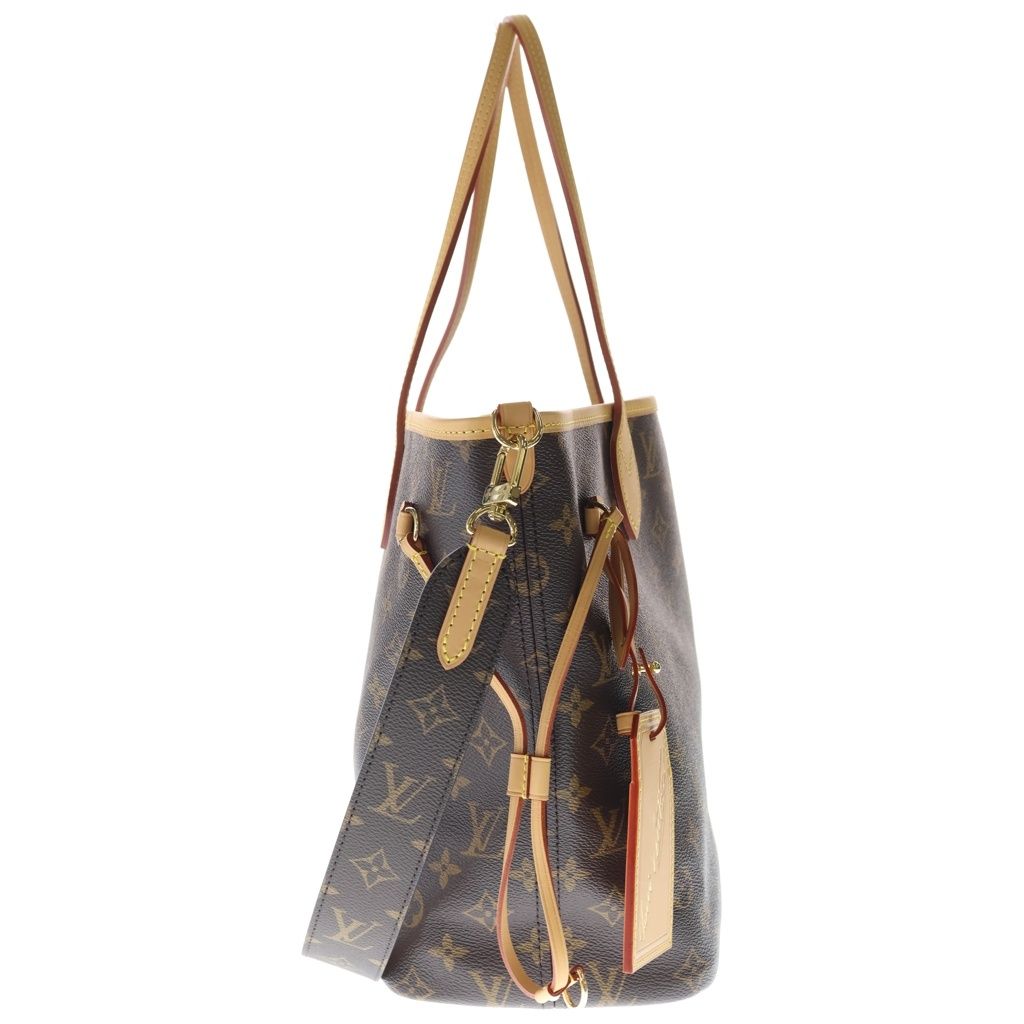 Louis Vuitton Monogram Neverfull Inside Out MM 2-Way Shoulder Bag Tote Brown — view 3