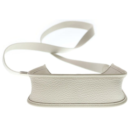 Hermes Evelyne TPM Beton Taurillon Shoulder Bag Ivory Leather Silver — view 5