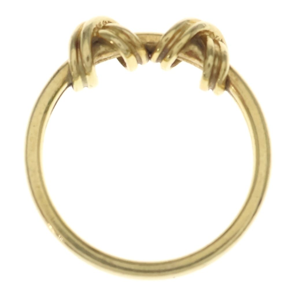 Tiffany & Co Double Signature Cross Ring Gold — view 6