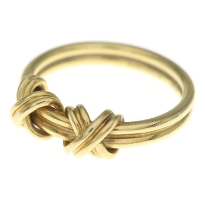 Tiffany & Co Double Signature Cross Ring Gold