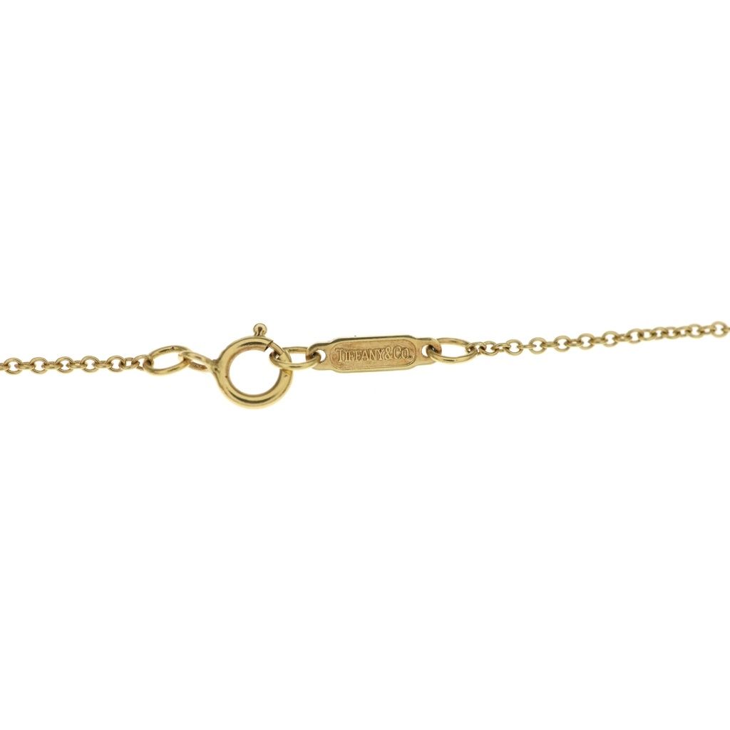 Tiffany & Co Kiss Around Pearl Necklace 18k YG Pendant — view 5
