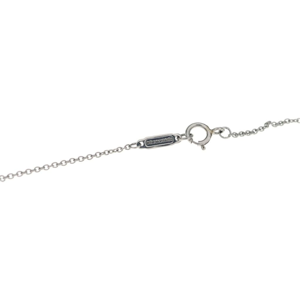 Tiffany & Co Cles Diamond Necklace Pendant Chain Silver — view 5