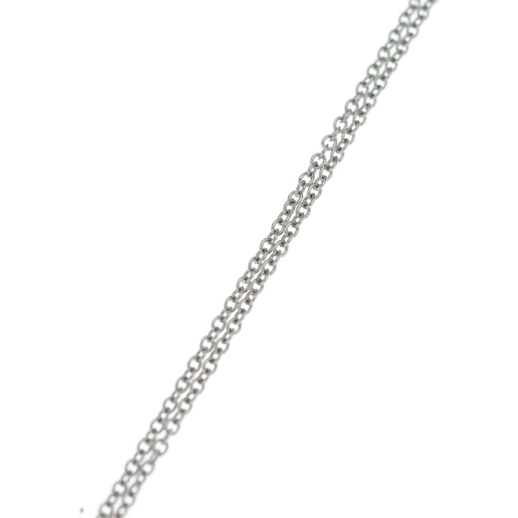 Tiffany & Co Cles Diamond Necklace Pendant Chain Silver — view 4