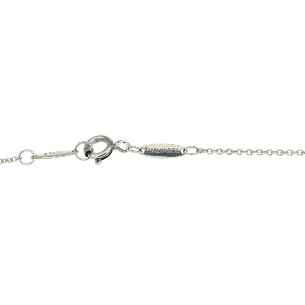 Tiffany & Co by the Yard Necklace Diamond Pendant Chain Silver — view 5