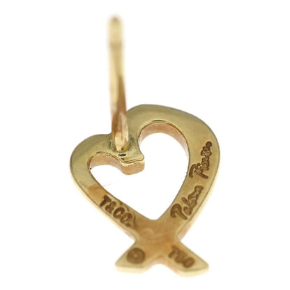 Tiffany & Co Paloma Picasso Rubbing Heart Earrings 18k YG Yellow Gold — view 5
