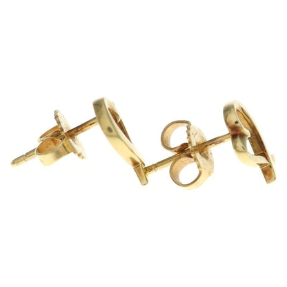 Tiffany & Co Paloma Picasso Rubbing Heart Earrings 18k YG Yellow Gold — view 3