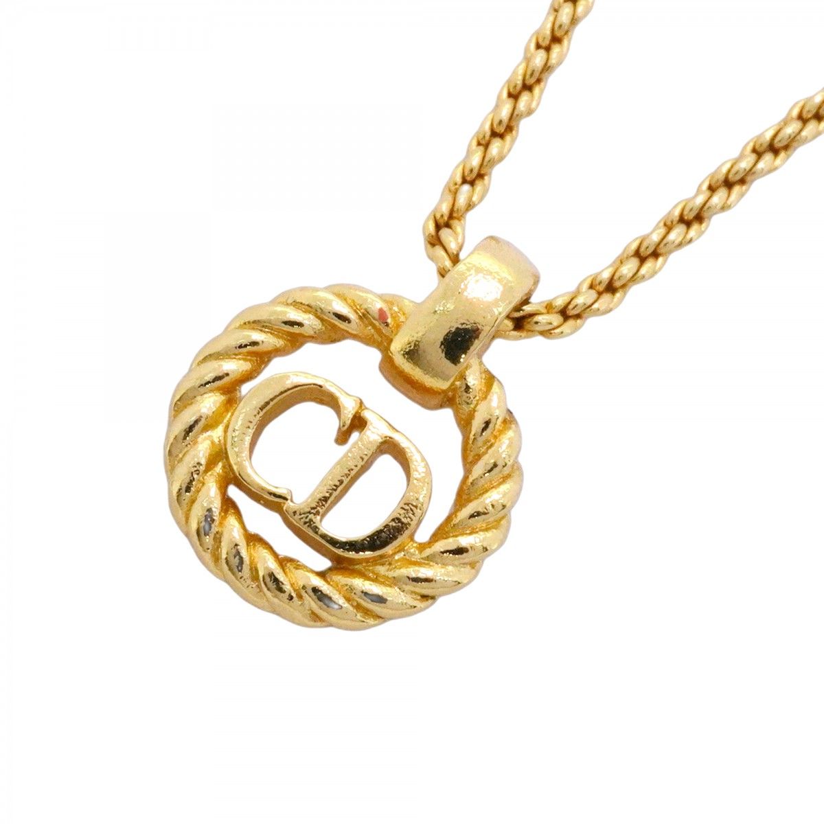 Dior Necklace CD Logo Gold Plated