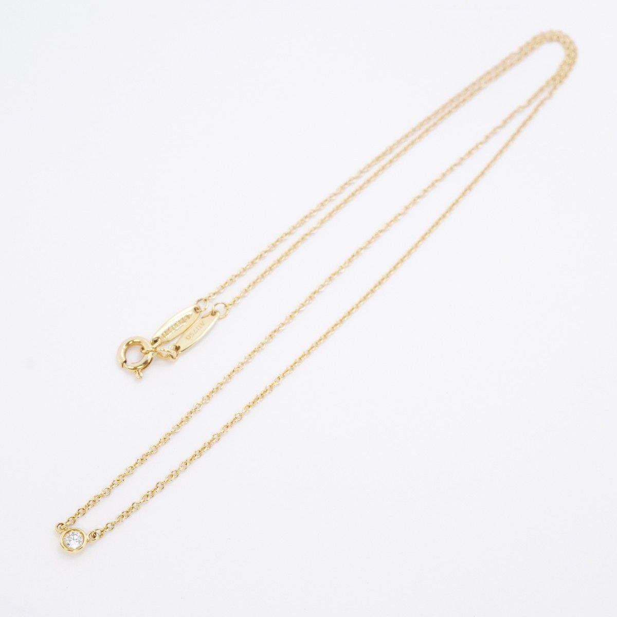 Tiffany & Co Necklace by the Yard 18k Yellow Gold Diamond — view 3