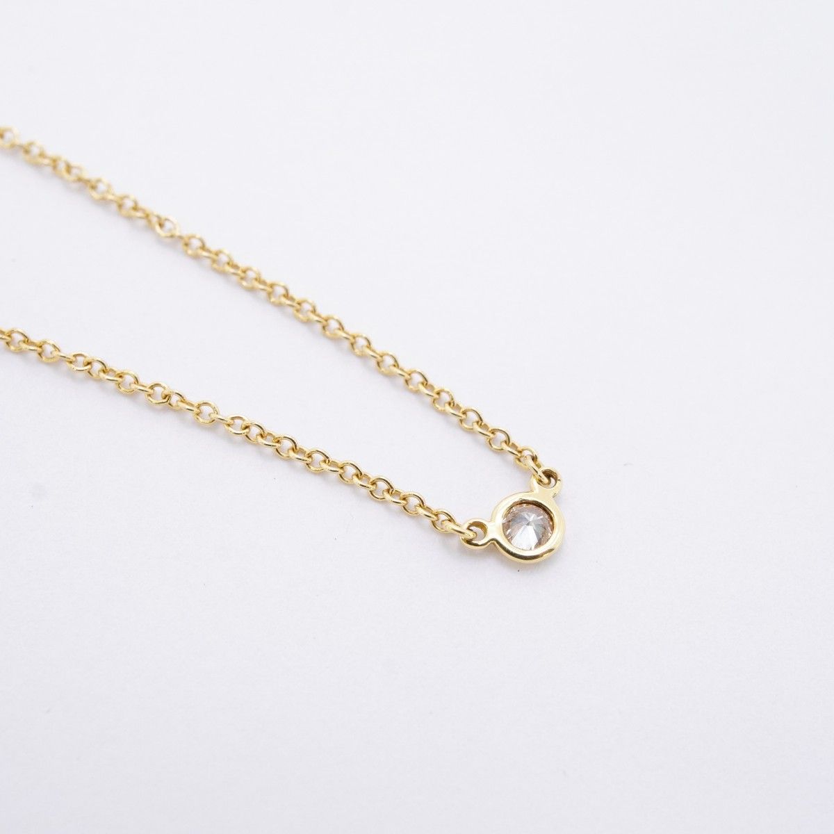 Tiffany & Co Necklace by the Yard 18k Yellow Gold Diamond — view 2