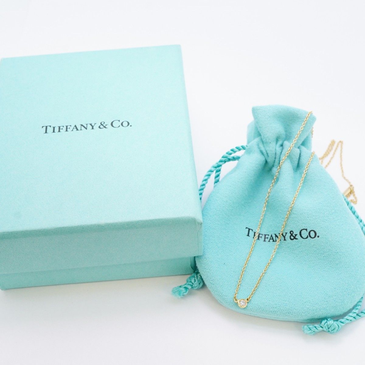 Tiffany & Co Necklace by the Yard 18k Yellow Gold Diamond — view 7