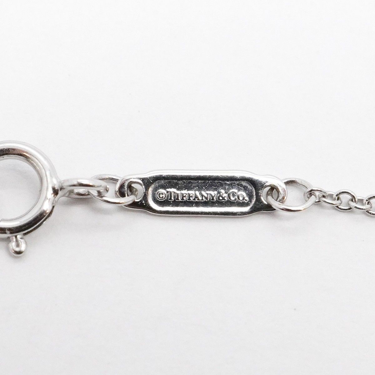 Tiffany & Co Necklace T Smile Mini 18k White Gold Diamond — view 5
