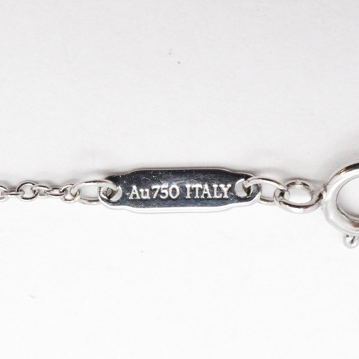 Tiffany & Co Necklace T Smile Mini 18k White Gold Diamond — view 6