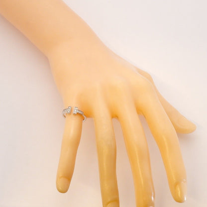 Tiffany & Co Ring T Wire 18k White Gold Diamond — view 6