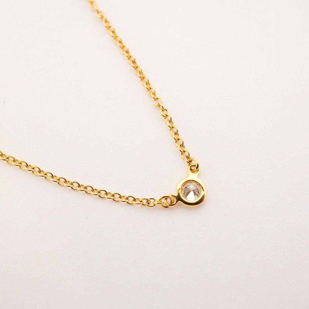 Tiffany & Co Necklace by the Yard 18k Yellow Gold Diamond — view 2
