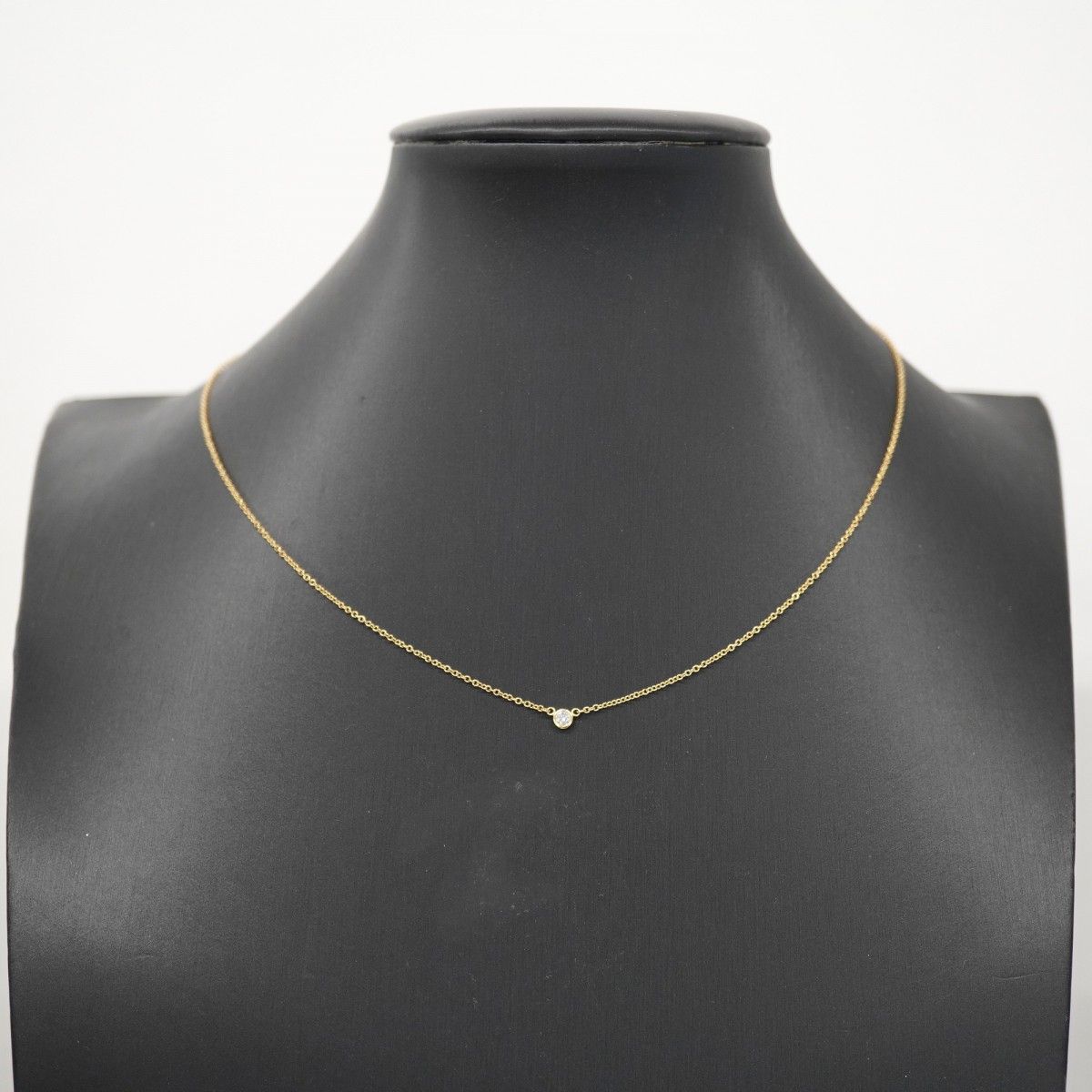 Tiffany & Co Necklace by the Yard 18k Yellow Gold Diamond — view 7