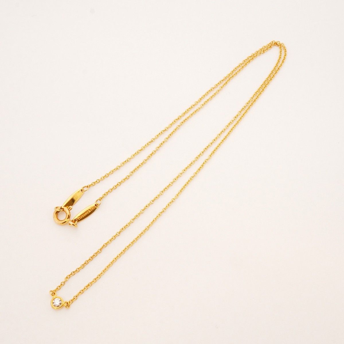 Tiffany & Co Necklace by the Yard 18k Yellow Gold Diamond — view 3