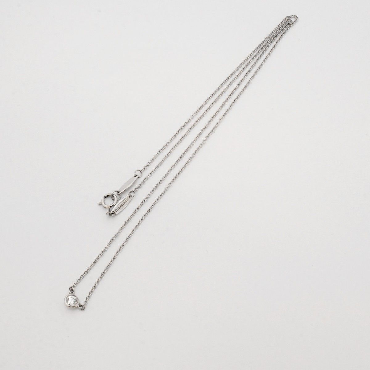Tiffany & Co Necklace by the Yard Platinum Diamond — view 3