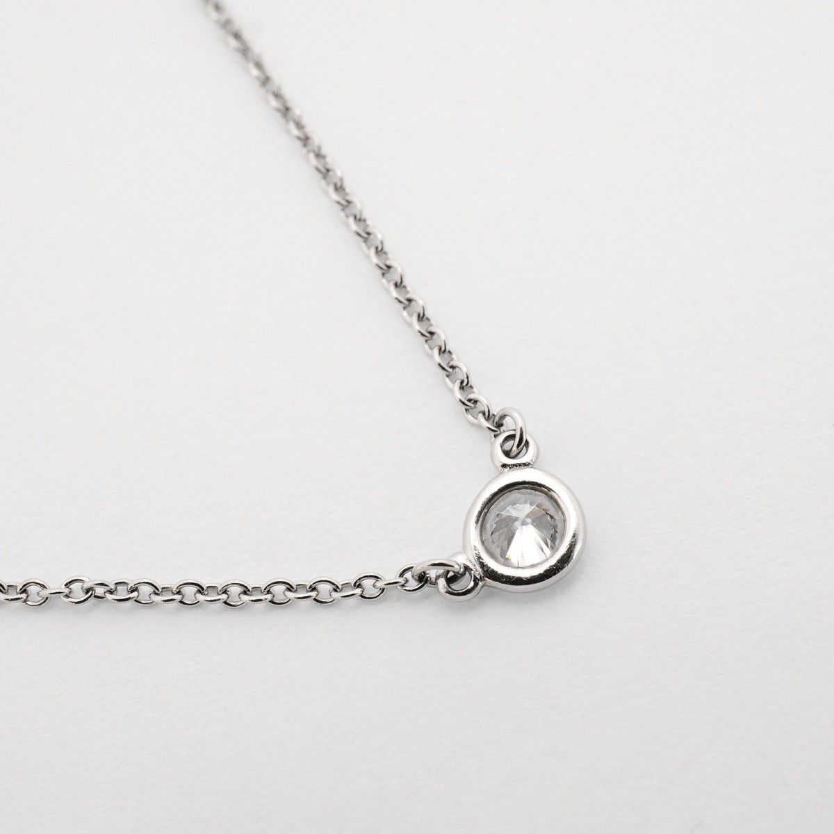 Tiffany & Co Necklace by the Yard Platinum Diamond — view 2