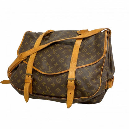 Louis Vuitton Shoulder Bag Monogram Saumur 43 Brown