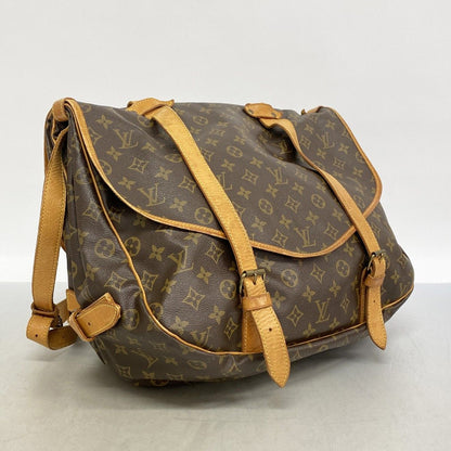 Louis Vuitton Shoulder Bag Monogram Saumur 43 Brown — view 2