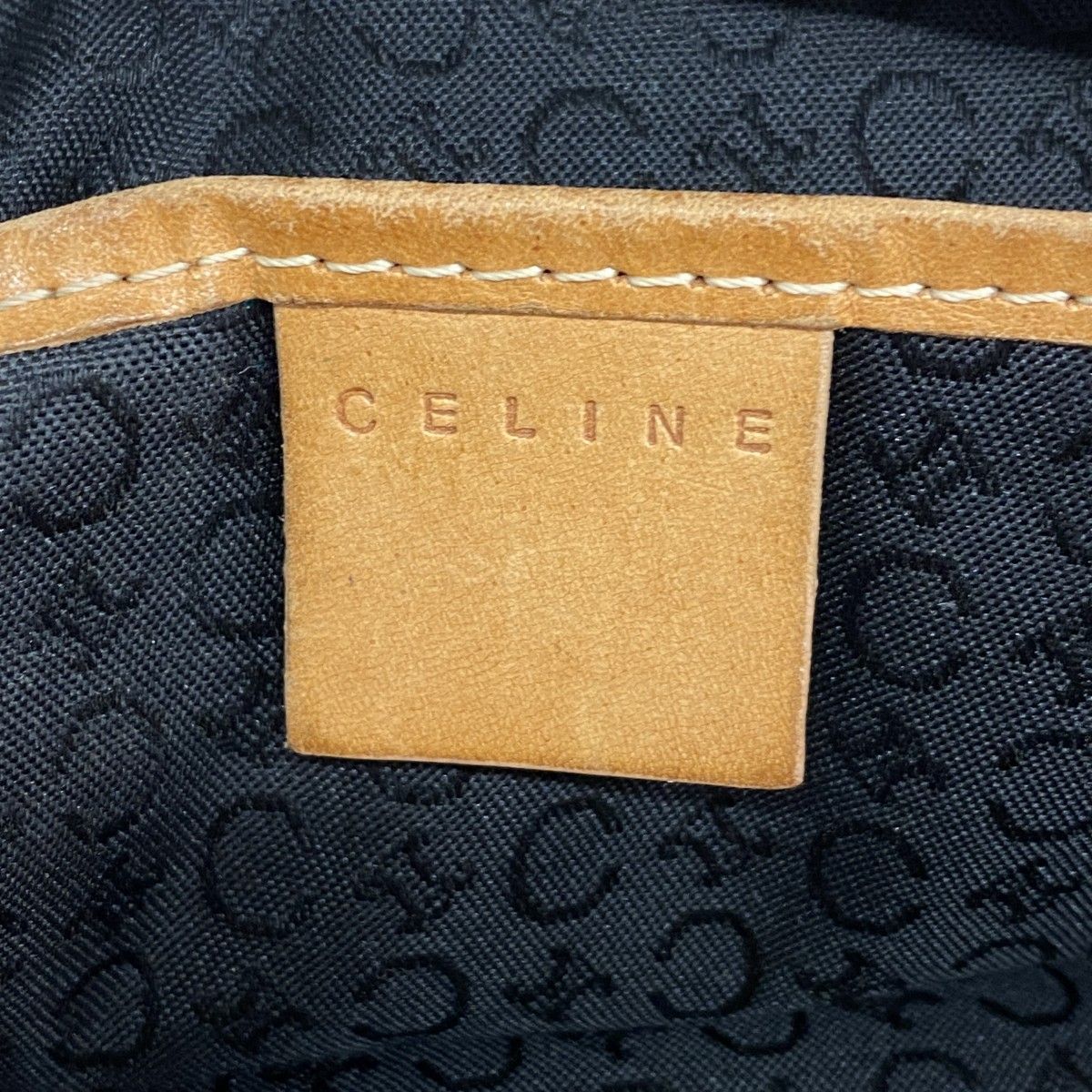 Celine Handbag C Macadam Suede Bordeaux Gold — view 5