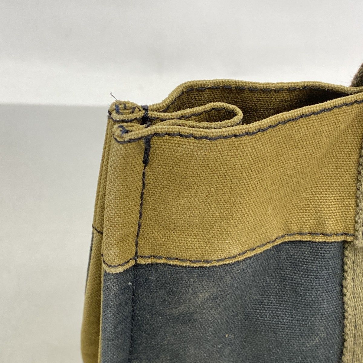Hermes Tote Fourre Tout PM Canvas Black Khaki Silver — view 7