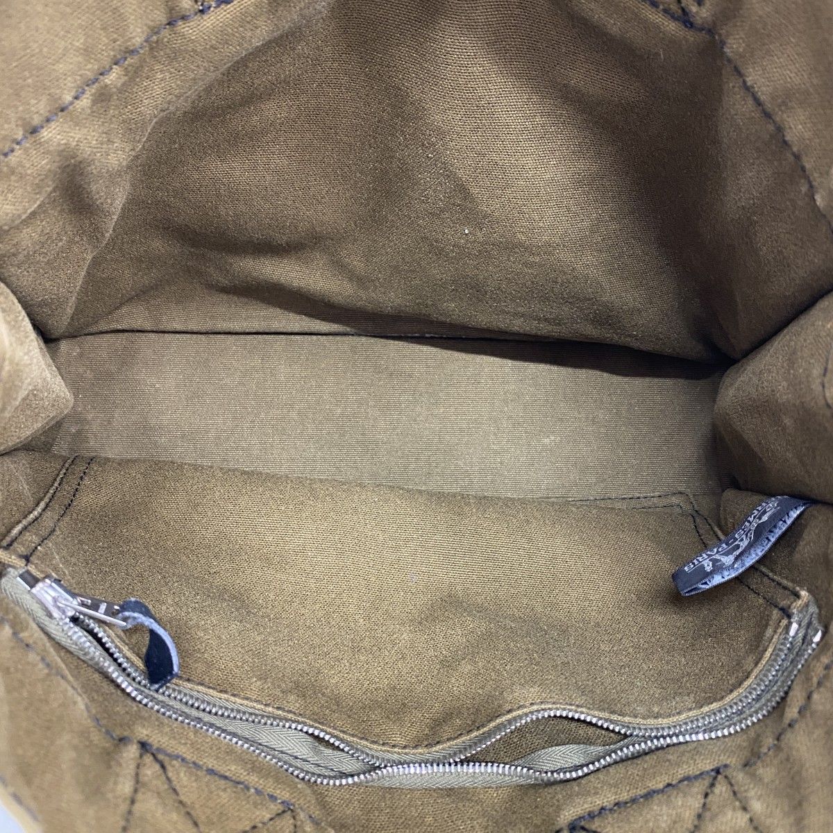 Hermes Tote Fourre Tout PM Canvas Black Khaki Silver — view 4