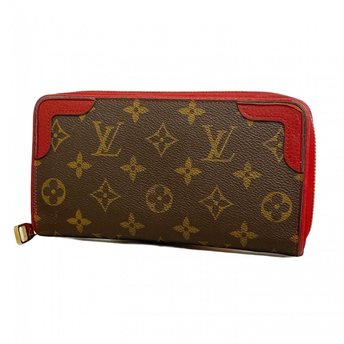 Louis Vuitton Wallet Monogram Zippy Brown Cerise