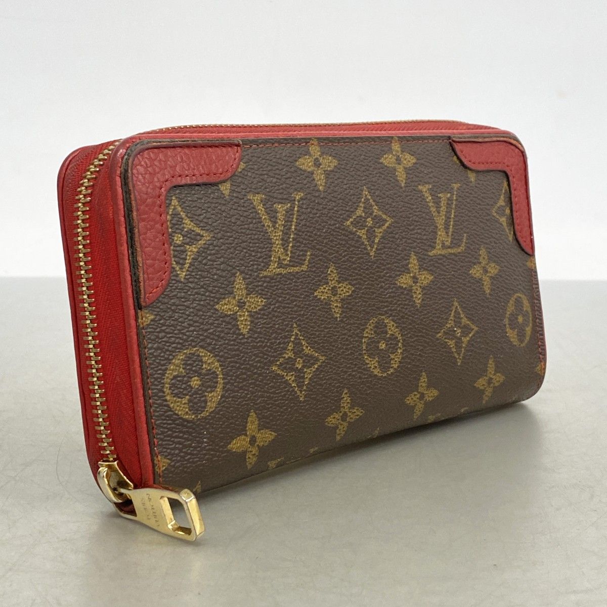 Louis Vuitton Wallet Monogram Zippy Brown Cerise — view 2