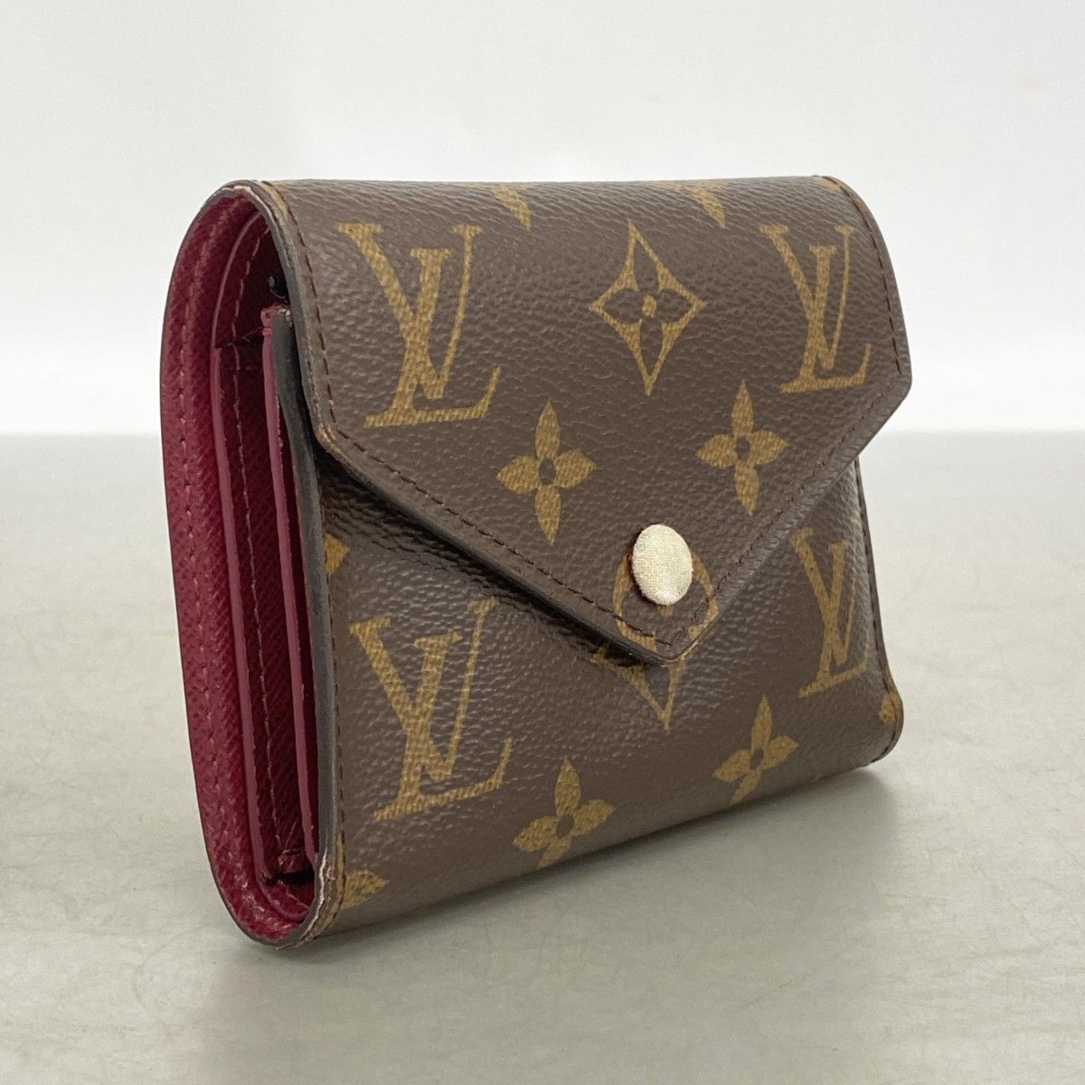 Louis Vuitton Trifold Wallet Monogram Portefeuille Victorine Brown — view 2