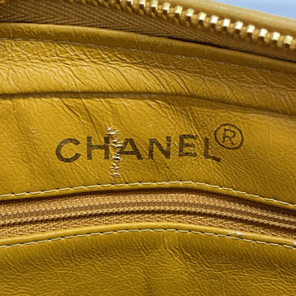 Chanel Shoulder Bag Quilted Lambskin Yellow Gold — view 5