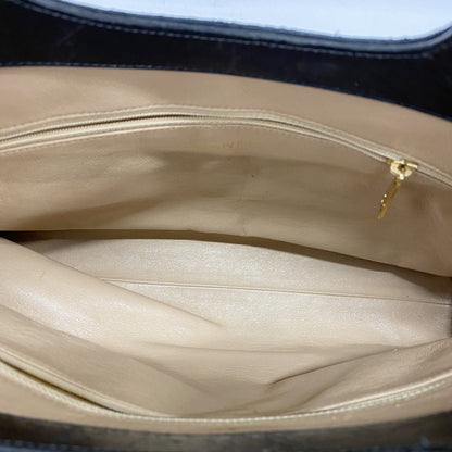 Chanel Handbag Quilted Lambskin Beige Black Gold 2-Way Bag — view 4
