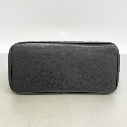 Chanel Tote Medallion Caviar Leather Black Silver — view 3