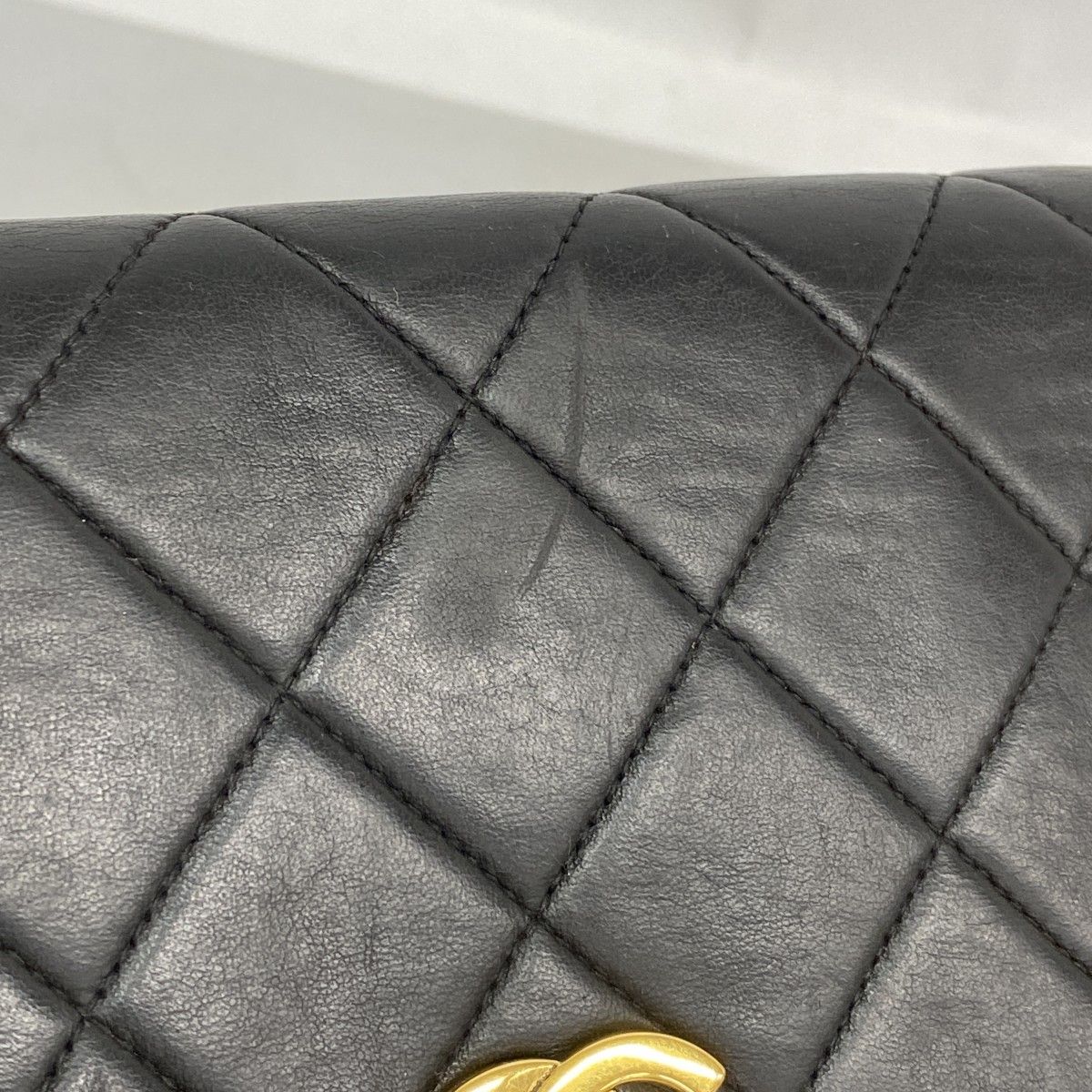 Chanel Backpack Quilted Lambskin Black Gold — view 6