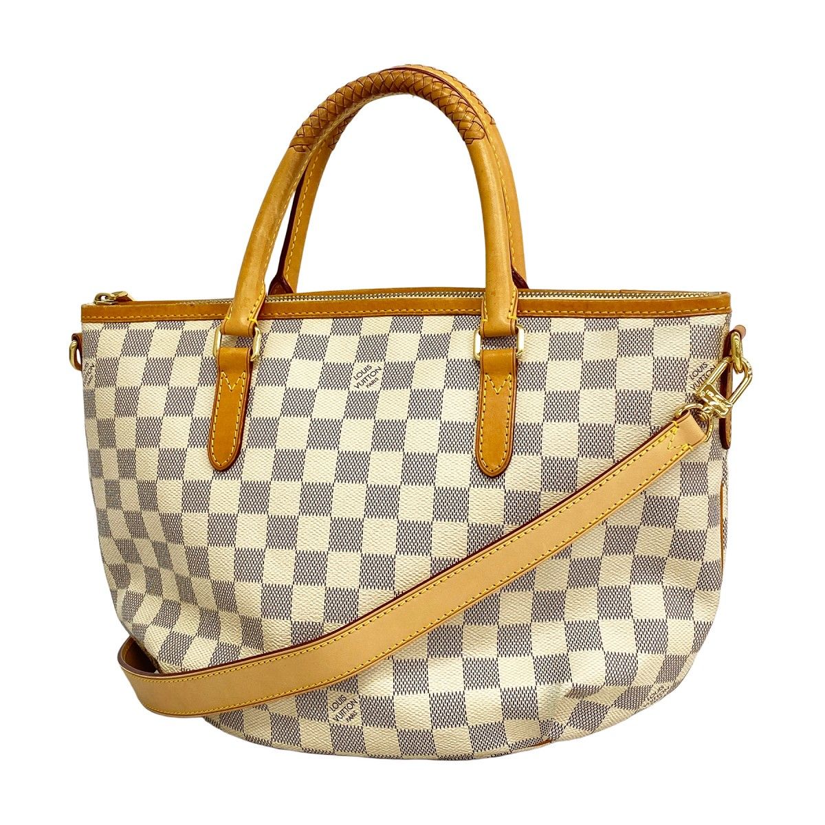 Louis Vuitton Handbag Damier Azur Riviera PM White 2-Way Bag