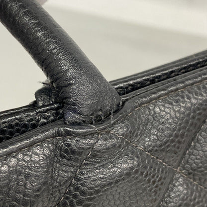 Chanel Tote Medallion Caviar Leather Black Gold — view 7