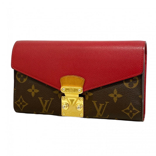 Louis Vuitton Wallet Monogram Portefeuille Pallas Brown Cerise