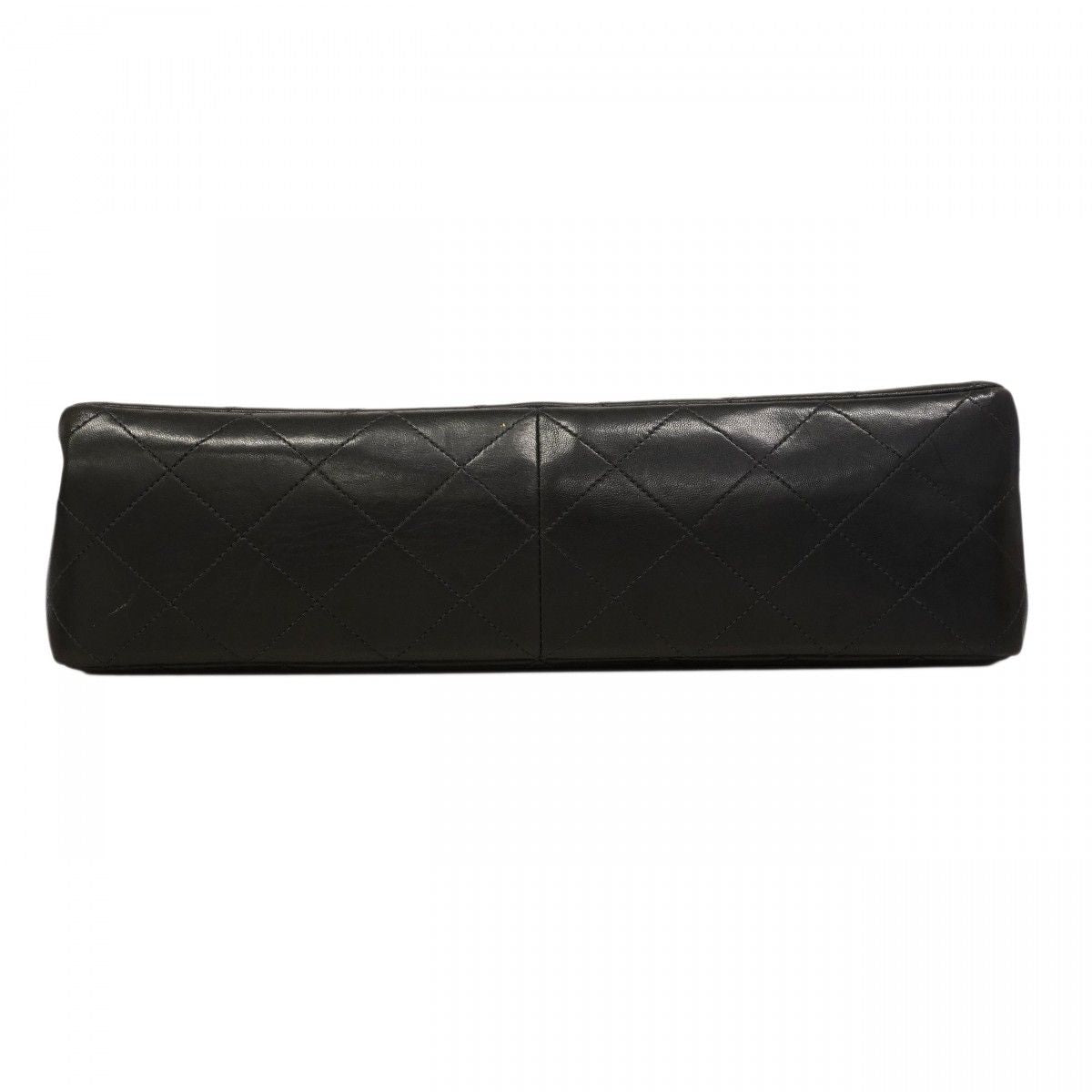 Chanel Shoulder Bag Big Quilted Lambskin Black Gold — view 3