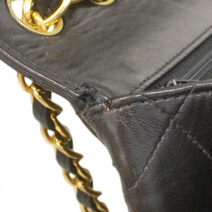Chanel Shoulder Bag Big Quilted Lambskin Black Gold — view 7