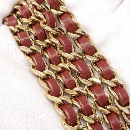 Chanel Shoulder Bag Stitch Lambskin Bordeaux Chien Pants Gold — view 8