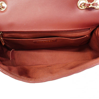 Chanel Shoulder Bag Stitch Lambskin Bordeaux Chien Pants Gold — view 4