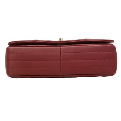 Chanel Shoulder Bag Stitch Lambskin Bordeaux Chien Pants Gold — view 3