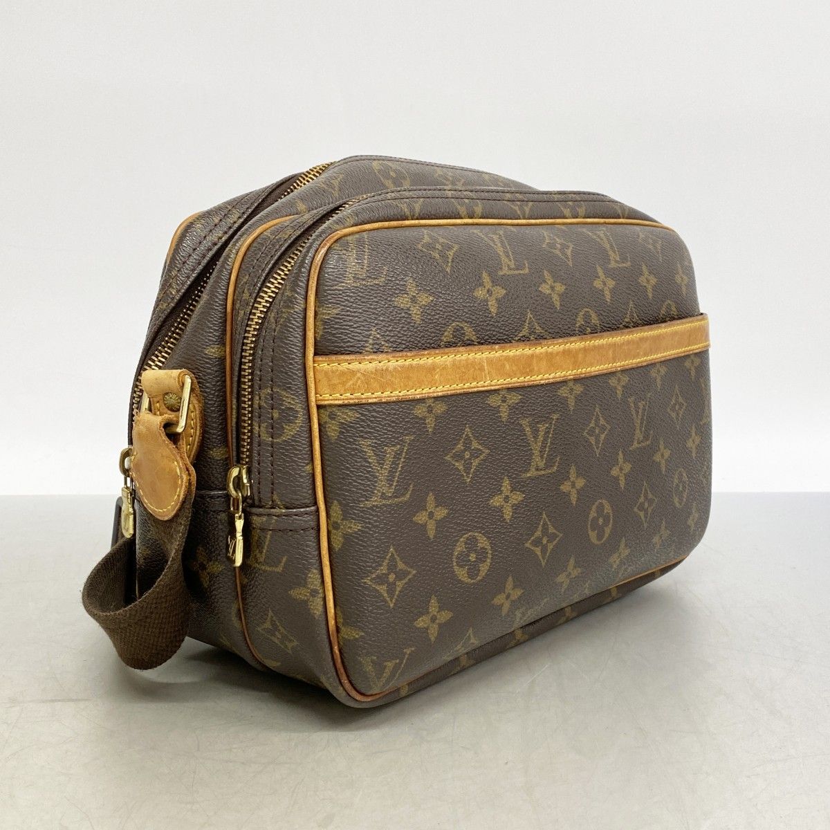 Louis Vuitton Shoulder Bag Monogram Reporter PM Brown — view 2