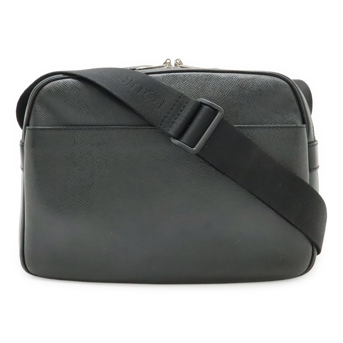 Louis Vuitton Taiga Reporter PM Shoulder Bag Crossbody Leather Ardoise Black