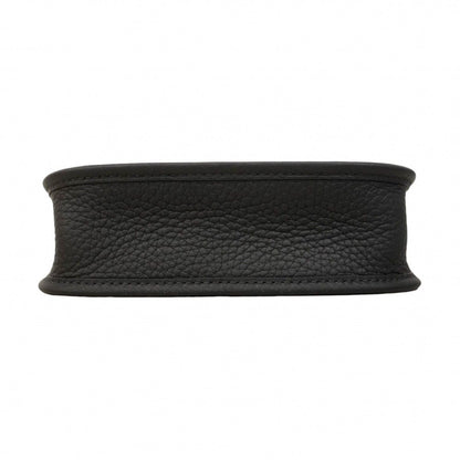 Hermes Shoulder Bag Evelyne TPM Taurillon Clemence Black Silver — view 3