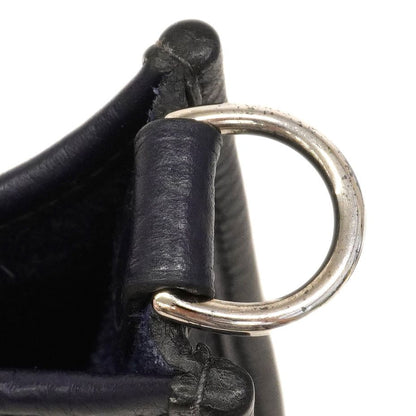 Hermes Shoulder Bag Evelyne TPM Taurillon Clemence Blue Navy Silver — view 7