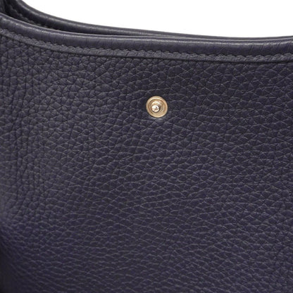 Hermes Shoulder Bag Evelyne TPM Taurillon Clemence Blue Navy Silver — view 6
